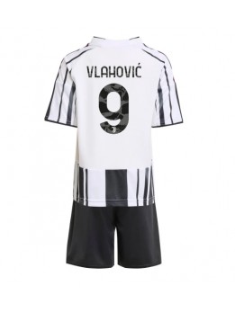 Juventus Dusan Vlahovic #9 Dječji Domaci Dres kompleti 2025-26 Kratak Rukavima (+ kratke hlače)